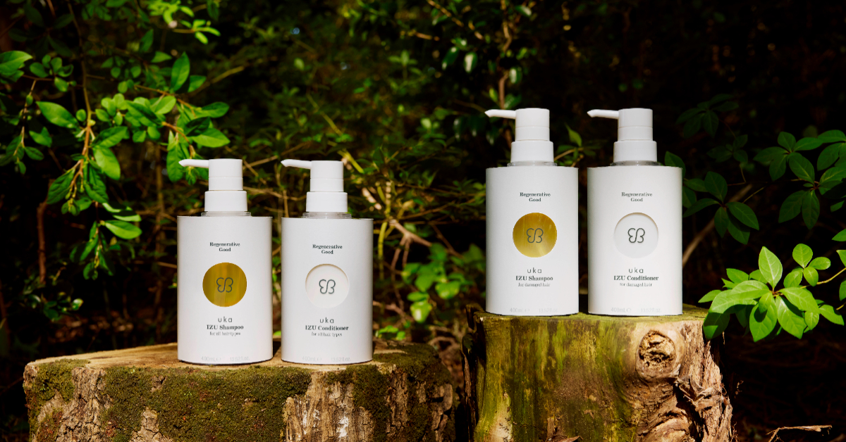 為頭皮打造健康生長的循環，uka由伊豆半島的天然植萃打造最適合亞洲人的髮品
