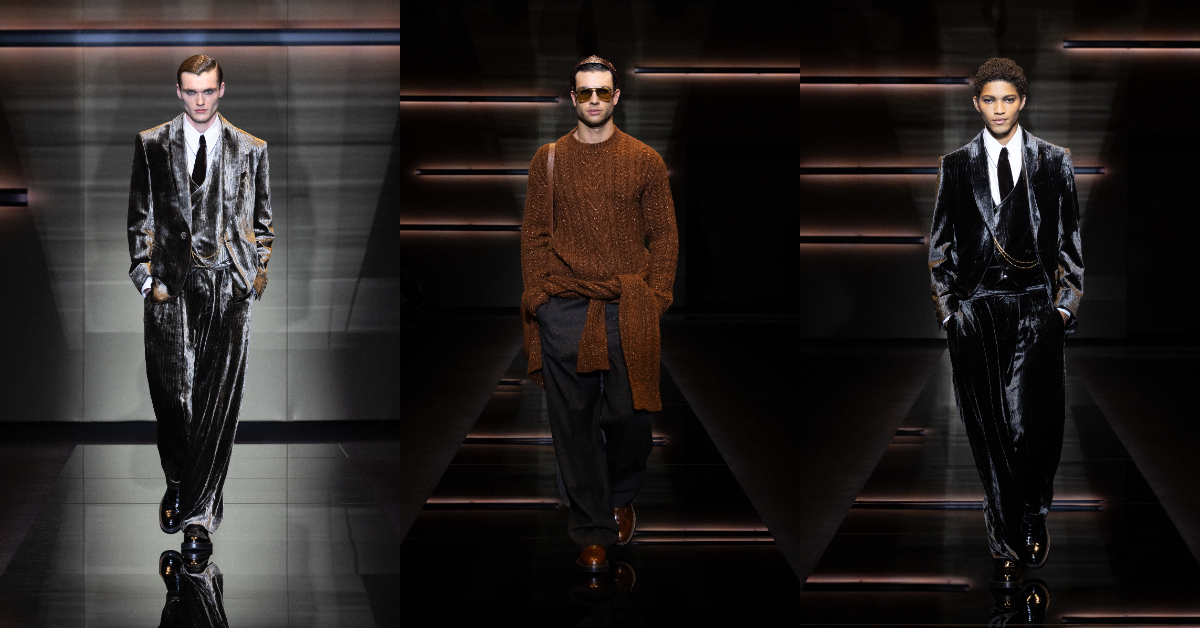 Emporio Armani全新秋冬系列再次定義義式紳士風範，展現溫暖與從容的時尚態度