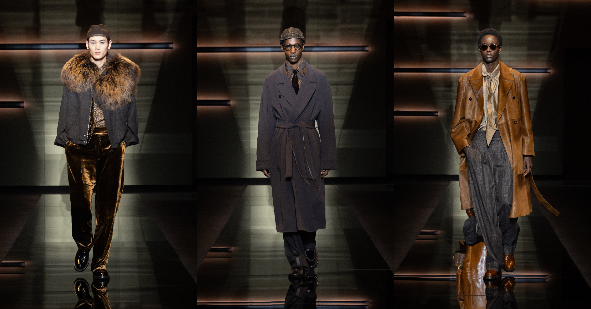 Emporio Armani全新秋冬系列再次定義義式紳士風範，展現溫暖與從容的時尚態度