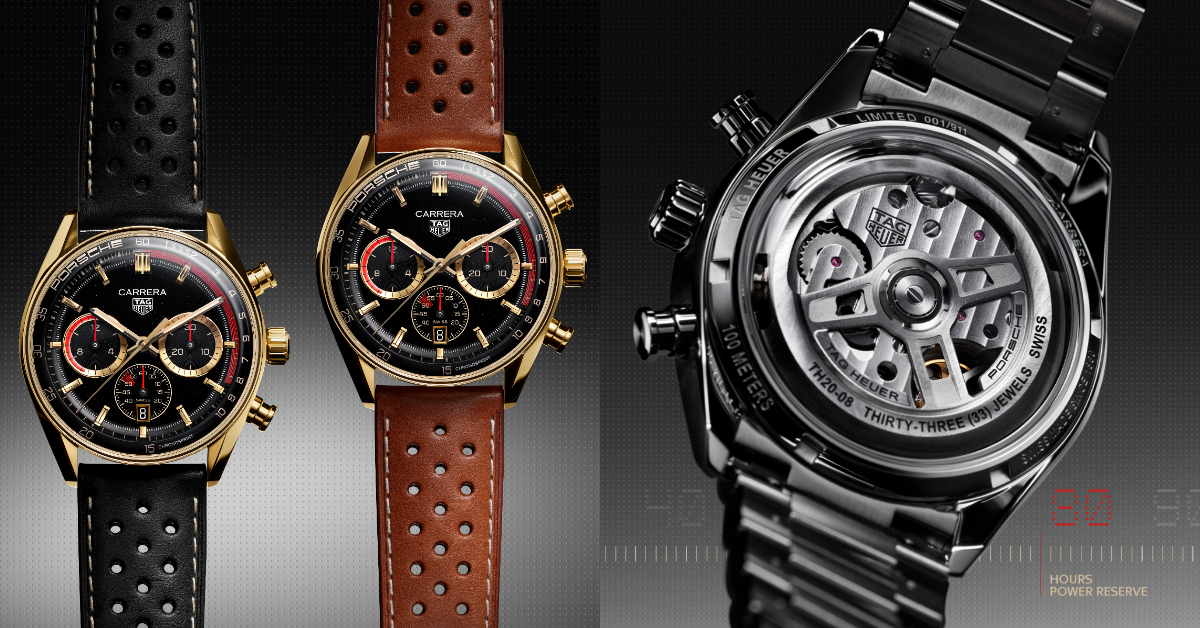 TAG Heuer 2025新作登場：極速美學 × 奢華工藝，Carrera & Formula 1 全面進化！