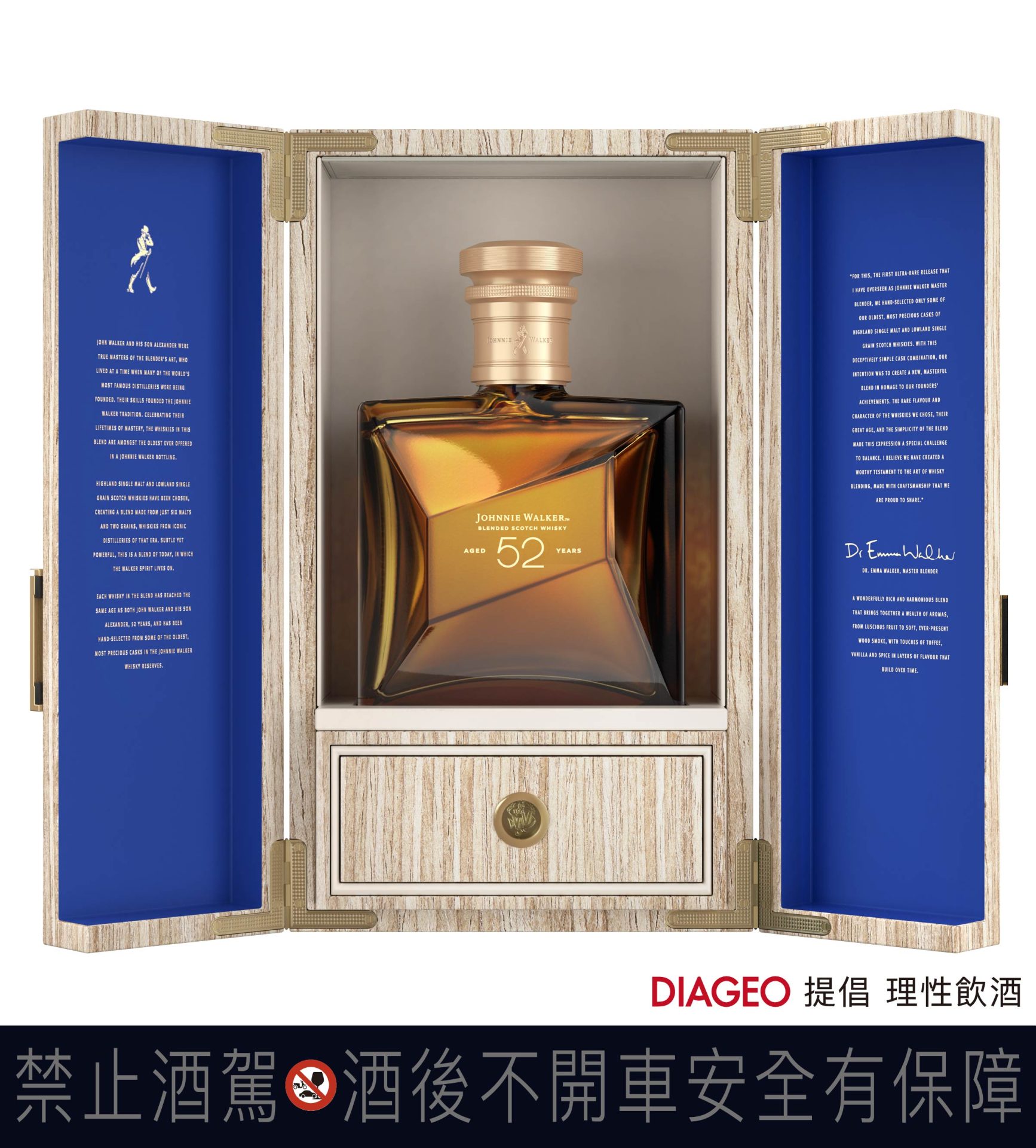 展現時間的重量，更是對完美的執念—約翰走路52年威士忌