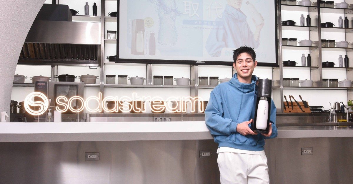 詹懷雲代言SodaStream，全新環保機型無塑宣言再升級