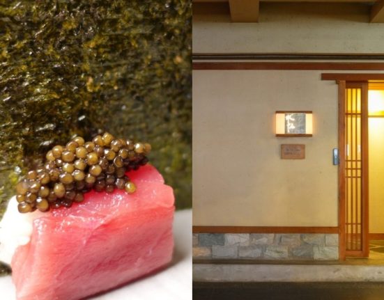 大安區風格板前日料「鮨水仙」：魚子醬配鮪魚、關西風格棒壽司，前淀殿料理長張景富用創意展現板前新風貌
