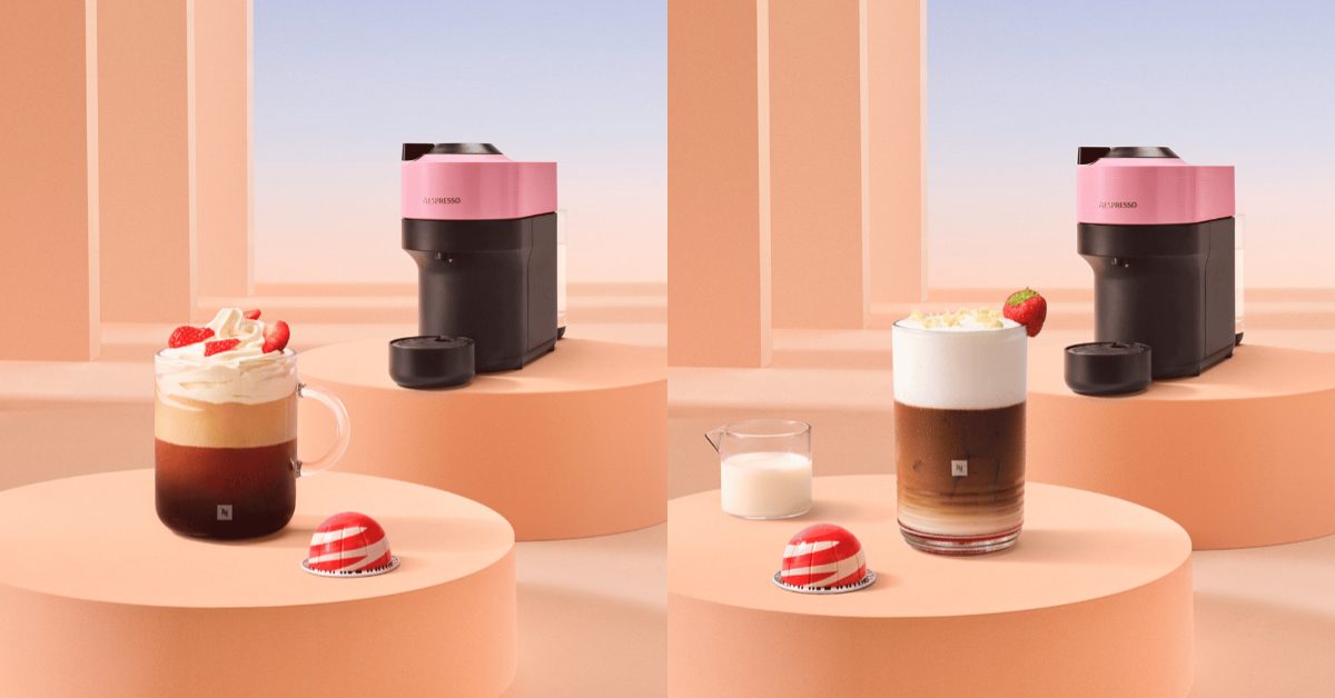 Nespresso春日粉嫩，白巧草莓新風味，讓喝咖啡也能是寵愛的生活儀式