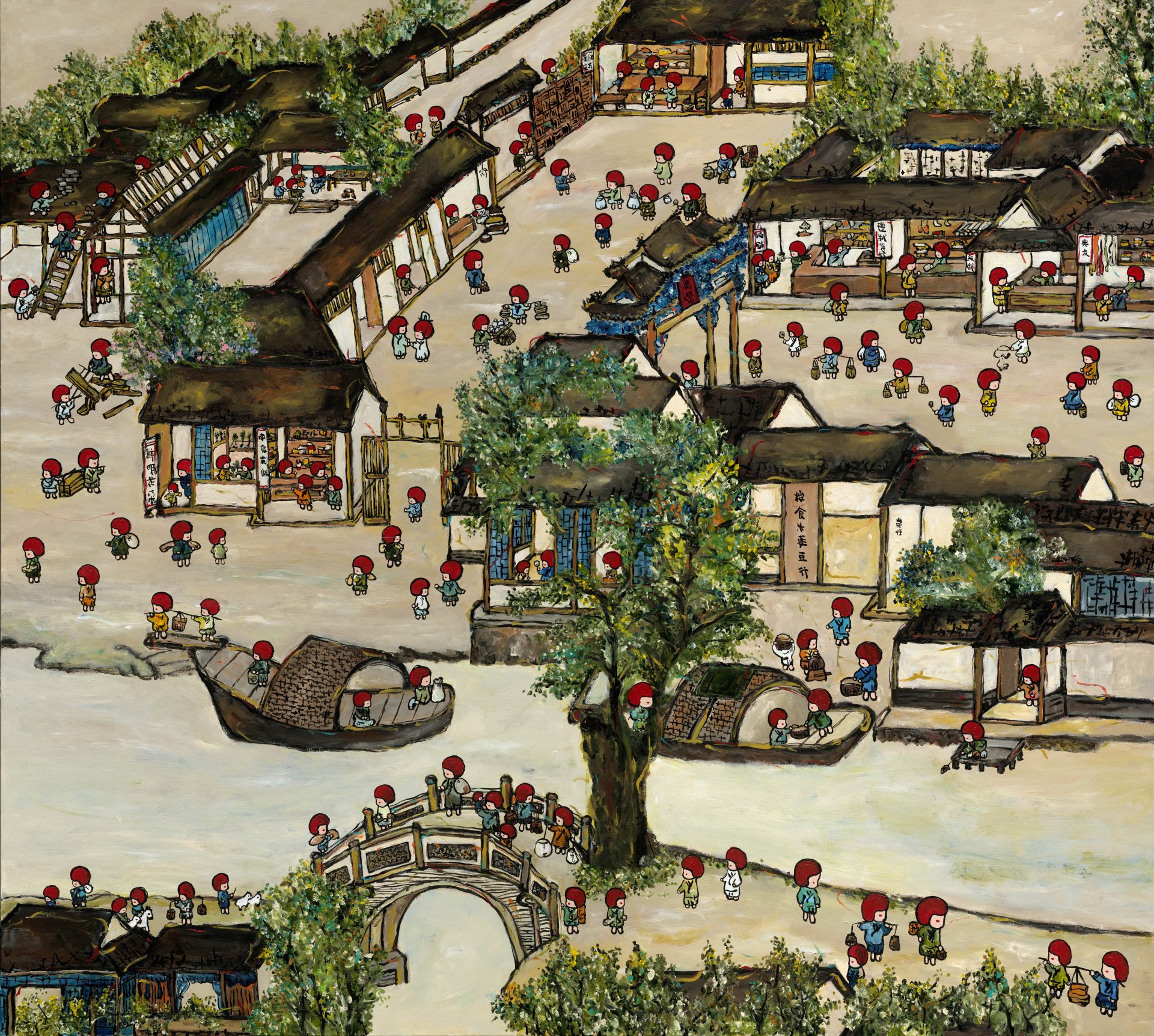 亞洲療癒系藝術家作品盤點:從台灣Lemoi的紅色蘑菇頭小女孩到日本平子雄一的小樹人