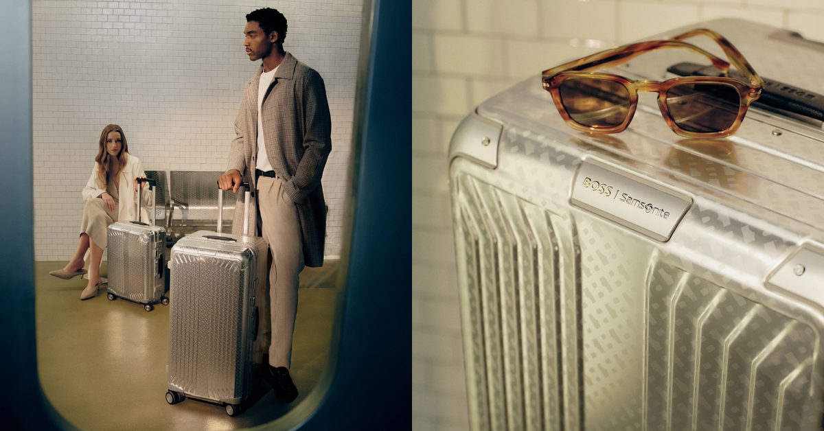你帶什麼出門，決定了你的品味——BOSS x Samsonite 再度聯手推出銀色鋁製行李箱