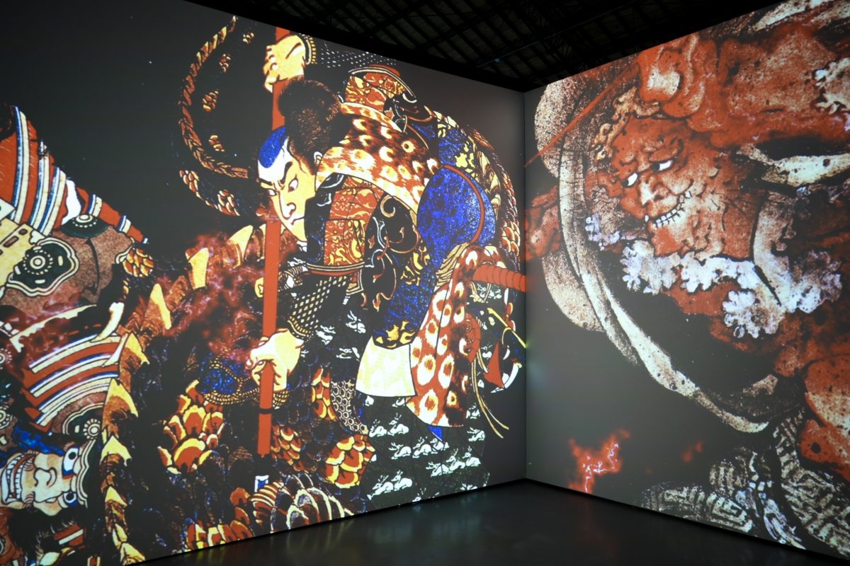 松菸「會動的浮世繪展」沉浸式數位展開幕！300幅名作、大面積投影空間，隨光走進江戶時代的浮世繪版畫裡