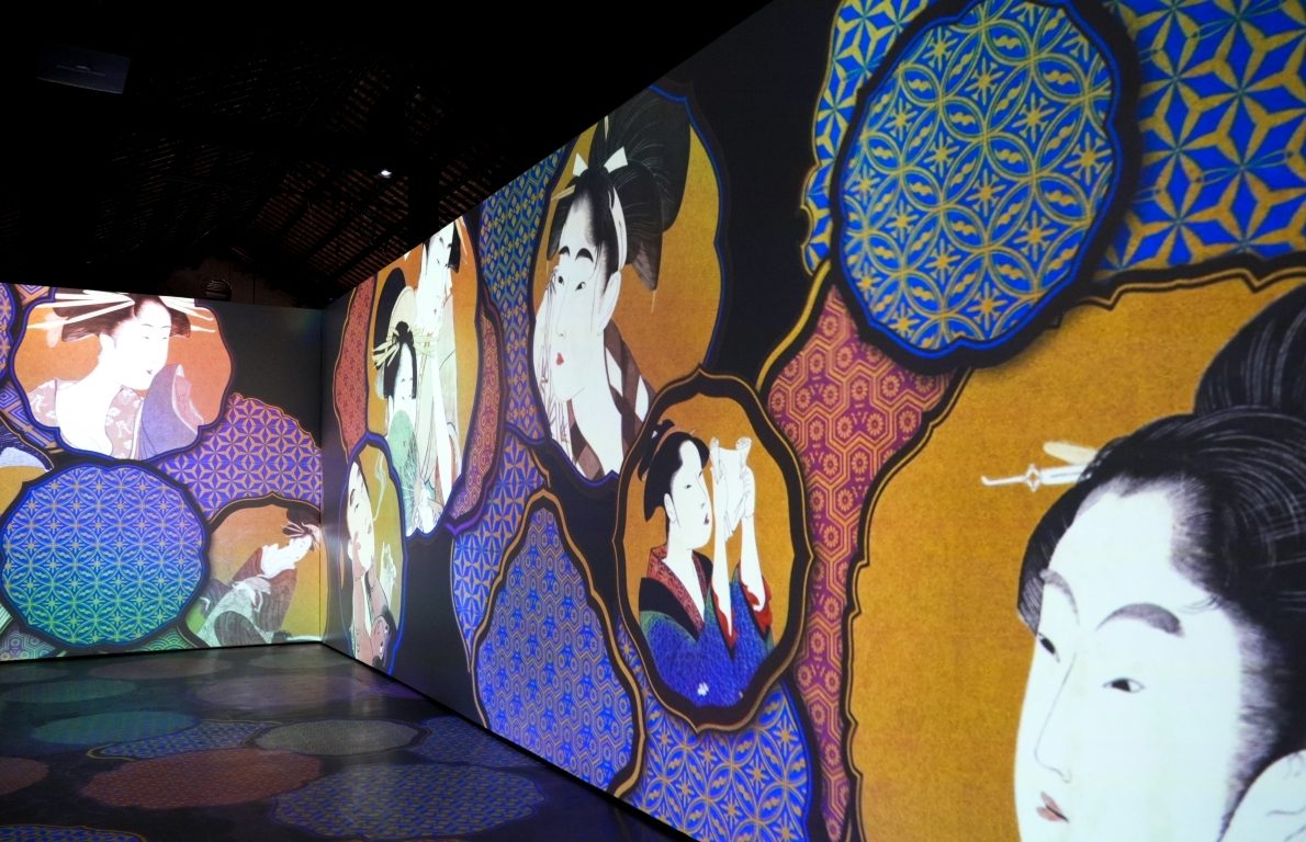 松菸「會動的浮世繪展」沉浸式數位展開幕！300幅名作、大面積投影空間，隨光走進江戶時代的浮世繪版畫裡