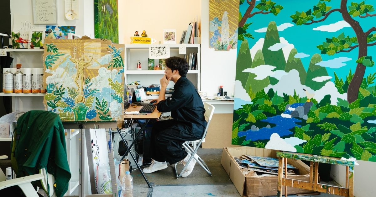 韓國當代藝術家Kim Sunwoo來台開個展！曾攜手 BVLGARI、星巴克跨界聯名