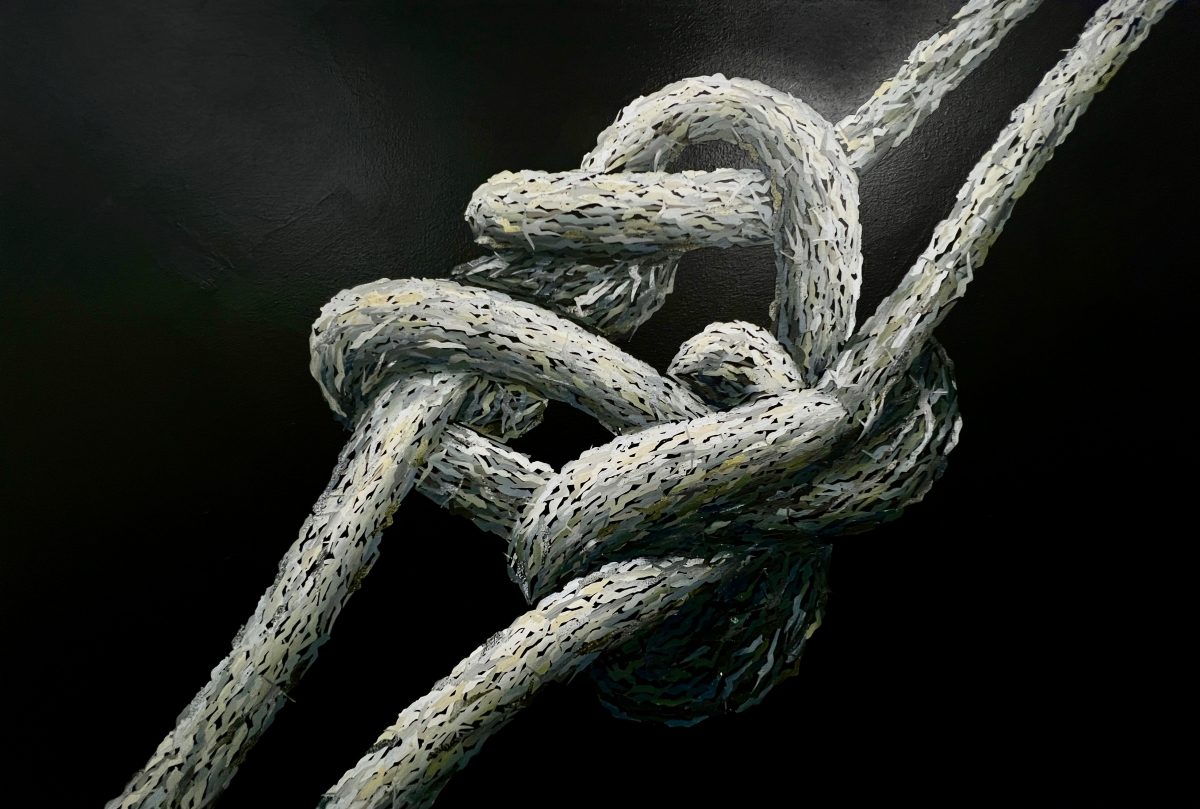 英國新銳Harry Rüdham台灣首展《給他的一封情書》：用「繩結」與「剪影」書寫關係的親密與別離