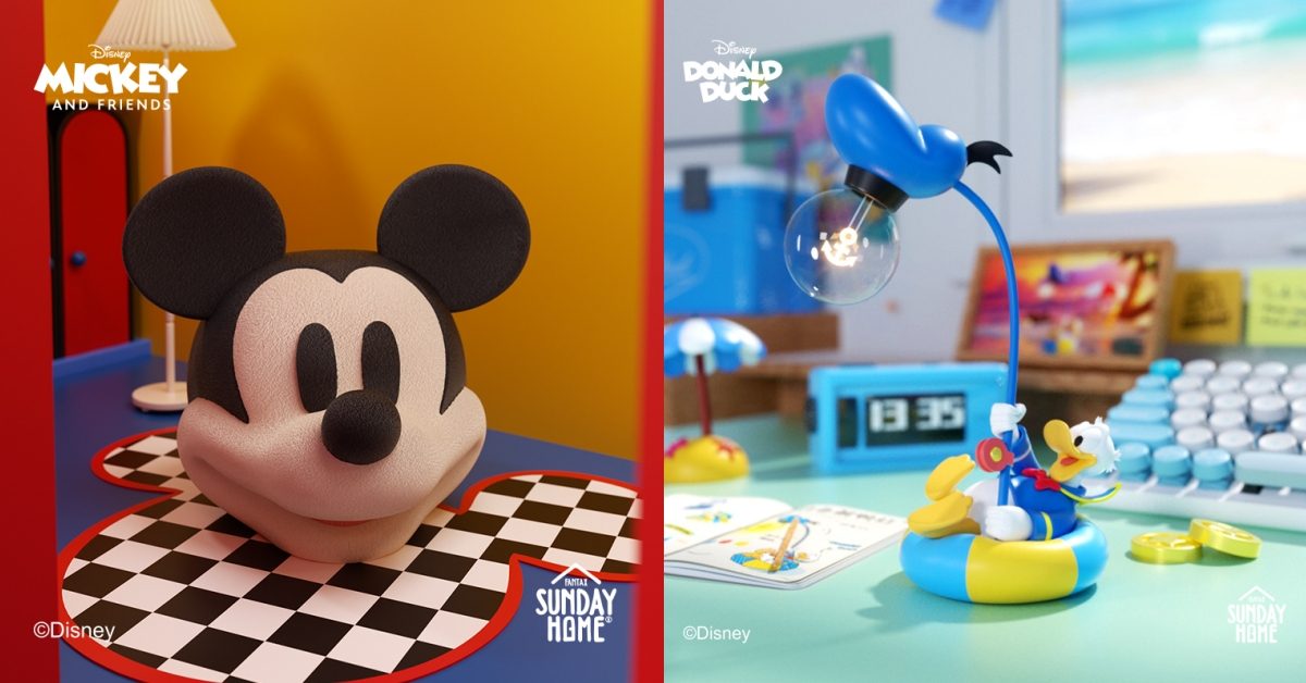 迪士尼粉絲還不收？國際潮流藝術家居品牌 SUNDAY HOME來台快閃，米奇、唐老鴨小矮凳超生火