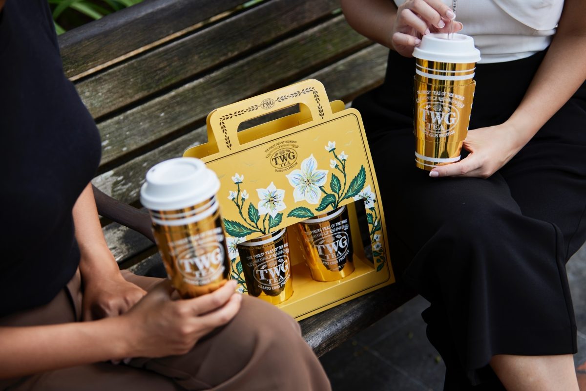 這杯外帶飲料滿是金光閃閃的奢華！TWG Tea 台灣首間精品與外帶茗茶概念店進駐新光三越A8二樓 