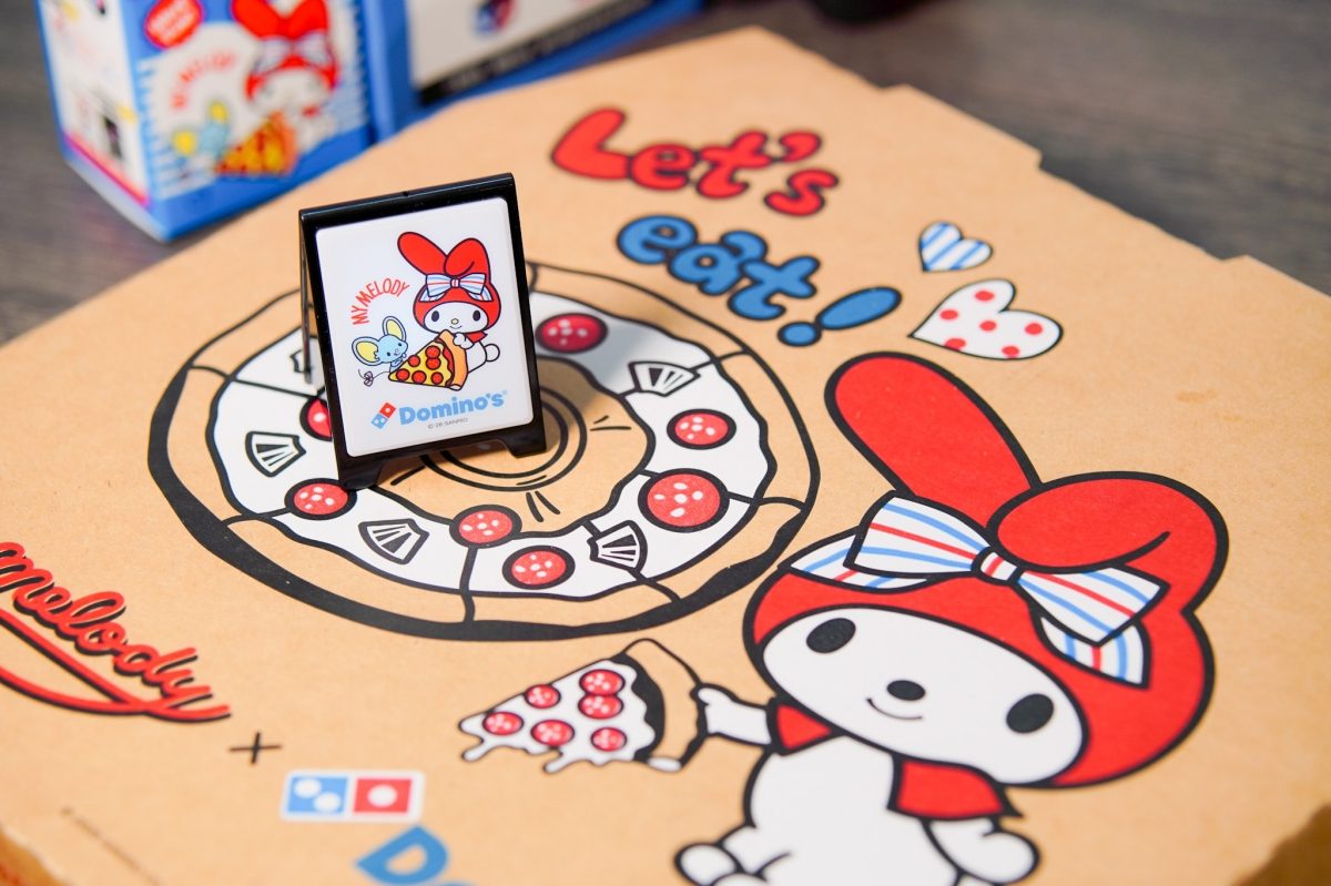 萌到吃完披薩都捨不得丟盒子！達美樂x美樂蒂最新聯名，招牌燈盲盒抽起來