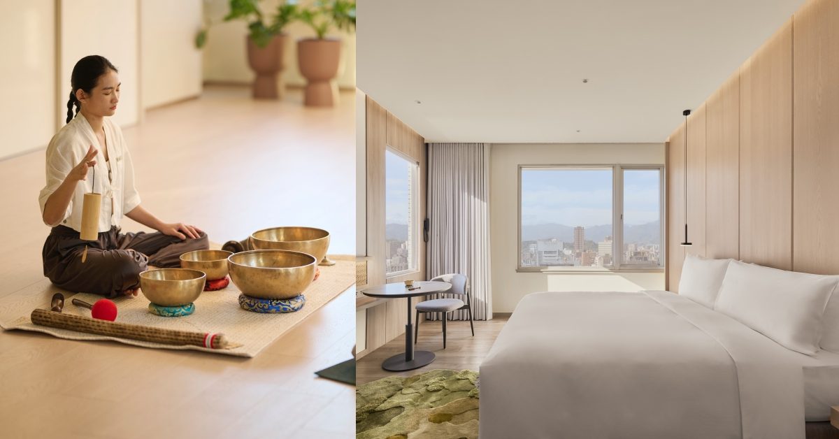 全台首間療癒型飯店「嵨開安旅」台北開幕！鄰近忠孝復興捷運站、111間客房每一間都有頌缽
