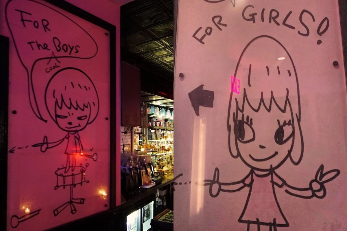 奈良美智喝醉酒畫在廁所門上作品將登3月香港富藝斯拍賣會！台北預展3/13、14兩天BELLAAITA登場