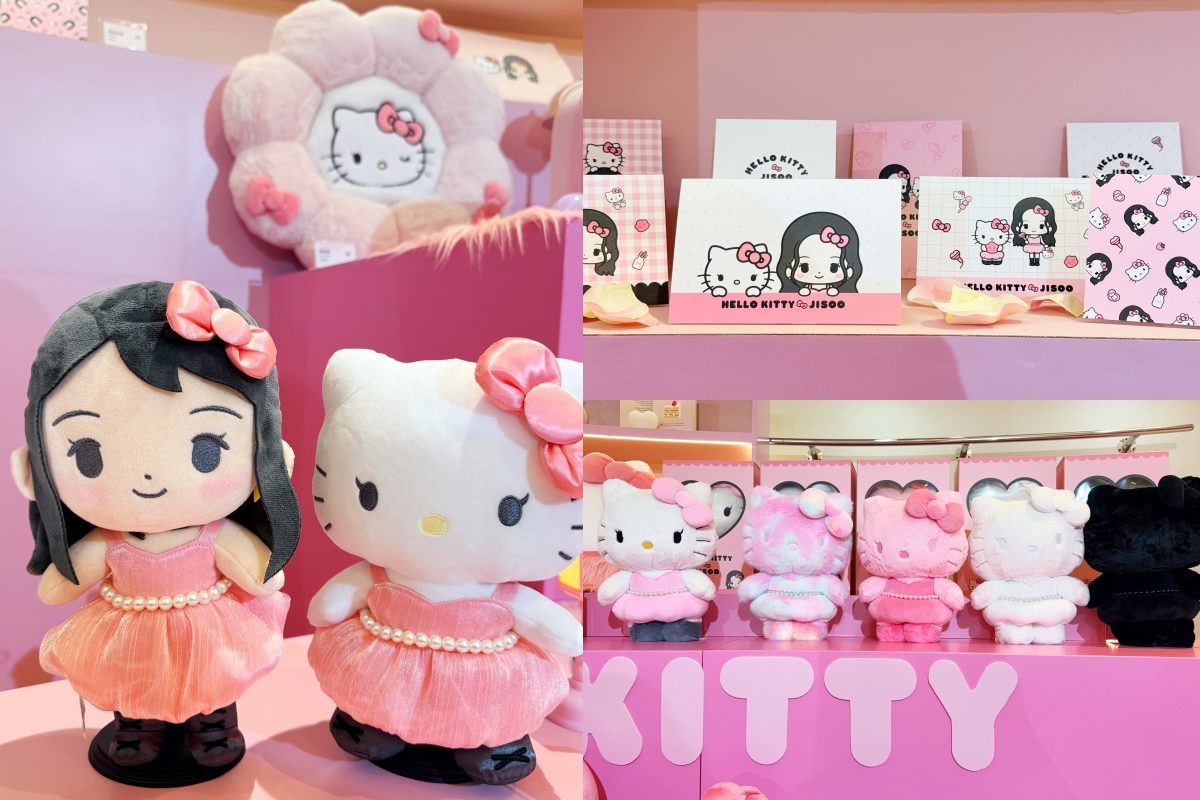 JISOO與Hello Kitty夢幻聯名登台！台北期間限定快閃店還可以買得到「小灰塵」