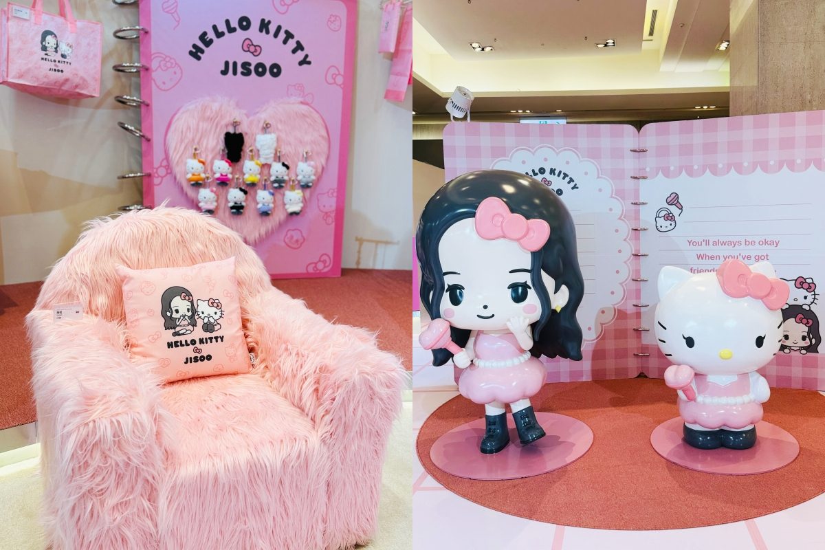 JISOO與Hello Kitty夢幻聯名登台！台北期間限定快閃店還可以買得到「小灰塵」