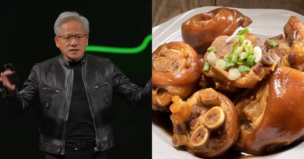 愛吃到被黃仁勳寫進簡報裡！四平商圈美食「富霸王豬腳」、敦北美食「花娘小館」等5家台灣餐飲店名現蹤NVIDIA台灣大會供應鏈名單裡